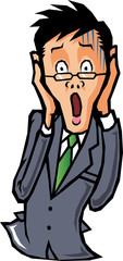 ショックな男性