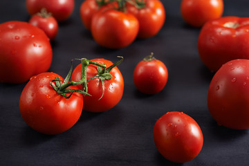 red tomatoes close up