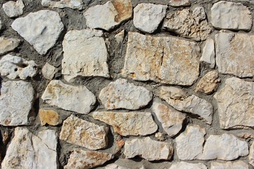 Texture of the stone wall