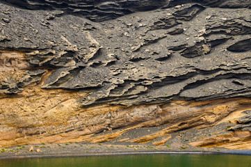 roche texture matière volcanique pierre lave volcan lanzarote 