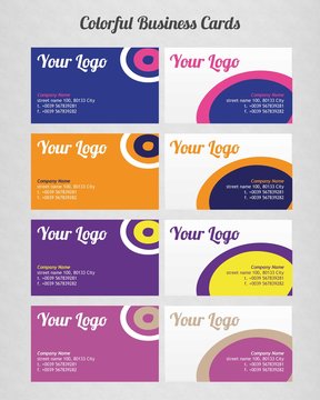 Colorful Business Cards Template
