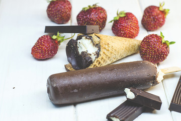 curd in the form of ice cream