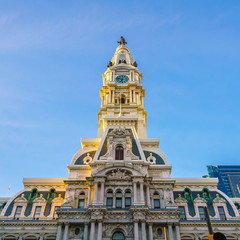 Fototapeta na wymiar Philadelphia's City Hall building