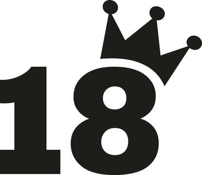 18th Birthday Number Crown