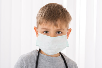 Boy Doctor With Surgical Mask