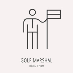 Golf Game Icon or Element