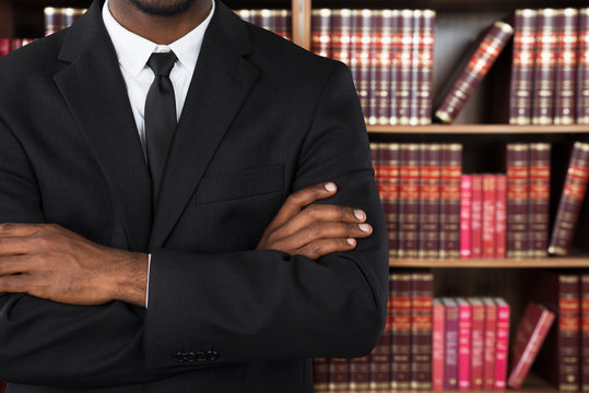 Close-up Of A Lawyer In Office