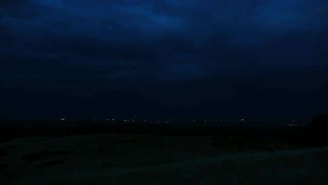 severe thunderstorm with lightning and thunder