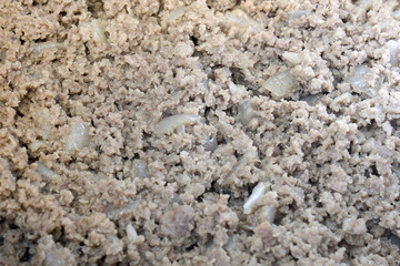 This is a photograph of Ground beef with onions