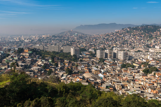 Rio de Janeiro Slums on the Hills