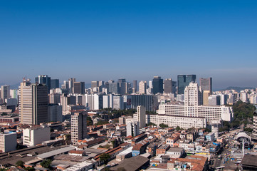 Rio de Janeiro city center and downtown skyline