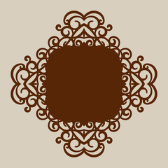 The template pattern for laser cutting decorative panel