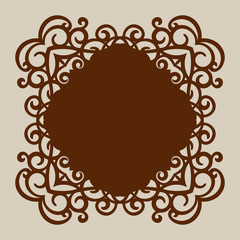 The template pattern for laser cutting decorative panel