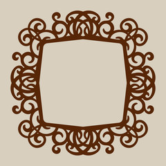 The template pattern for laser cutting decorative panel