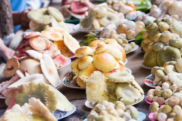wild mushroom  in market