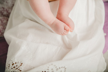 close up of child's feet