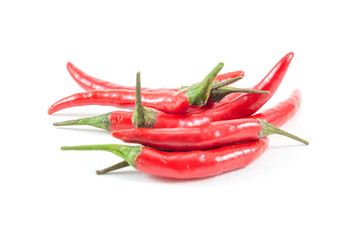 red chili pepper isolated on a white background