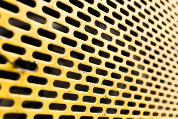 Abstract background of yellow metal