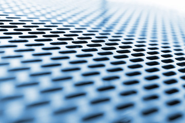 Abstract background of blue metal