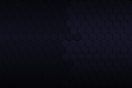 black and blue hexagon