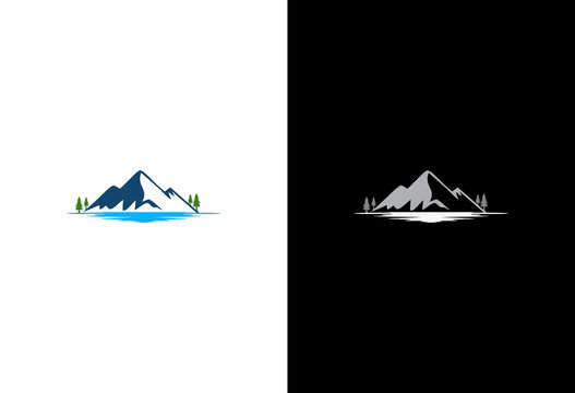 Mountain Lake Nature Logo