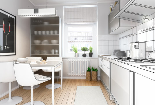 Moderne Einbauküche (Planung)