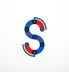 Linear business logo letter