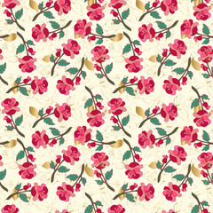 Vector beautiful background with flowers.