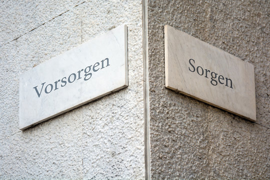 Schild 109 - Vorsorgen