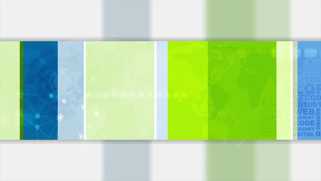 Abstract colorful tech motion banner. Video animation Ultra HD 4K 3840x2160