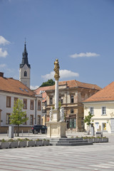 Main square in Ljutomer Slovenia
