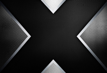 x design with metal mesh background - 116375363