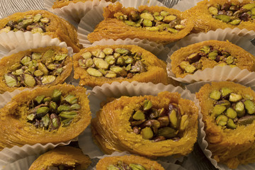 This is a photograph of Arabic sweets