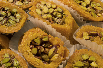 This is a photograph of Arabic sweets