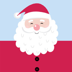 Cute cartoon santa claus