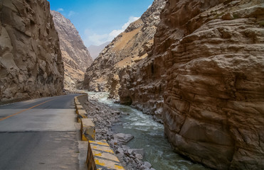 Road through the gorge