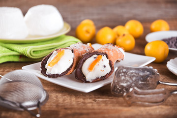 Sicilian Cannoli. 