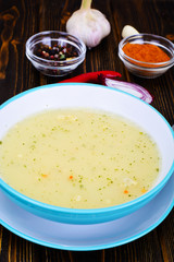 Cream Soup with Curry Sauce, Hot Pepper Red