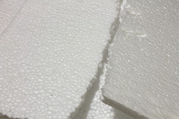 This is a closeup photograph of Styrofoam