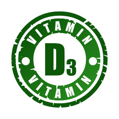 Rubber stamp with vitamin D3