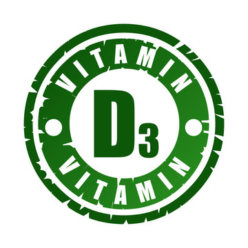 Rubber stamp with vitamin D3