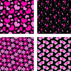 ヴィヴィッドなパターン詰め　モチーフ