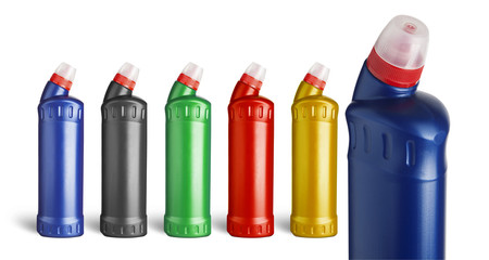 Set plastic bottle for liquid laundry detergent