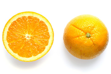 orange fruit slice isolated #2