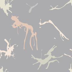 Fototapeta premium Abstract grunge vector seamless pattern with pastel blots.