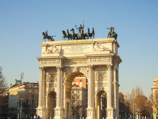 Obraz premium The Arch of Peace, Milan, Italy