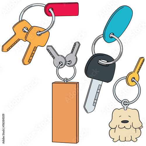 "vector set of keychain" Stock image and royaltyfree vector files on
