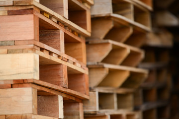 wood pallet stack