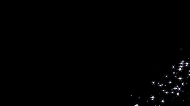 Magic sparkles fairy dust wand particle trail transition 4K
