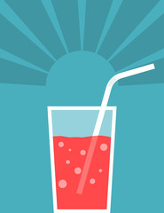 Summer cold drink poster design